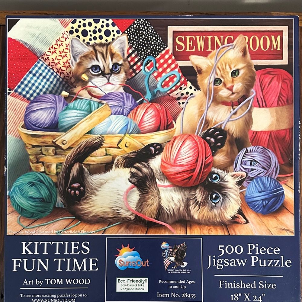 SunsOut Kitties Fun Time Jigsaw Puzzle - 500 Piece